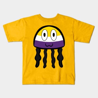 Non-Binary Pride Jellfish Kids T-Shirt